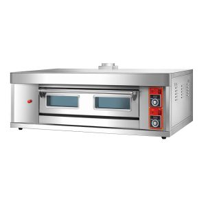 Restaurant Commercial Gas Pizza Oven 8000W Stainless Steel Auto Temperature