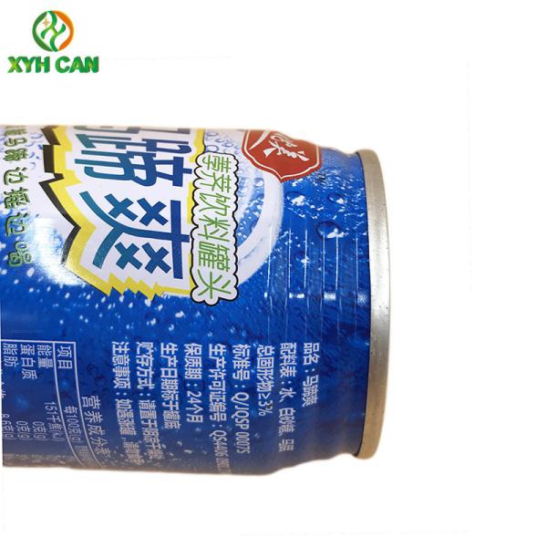 Cold Beverage Tin Can 240ml BPA Free CMYK Printing Round