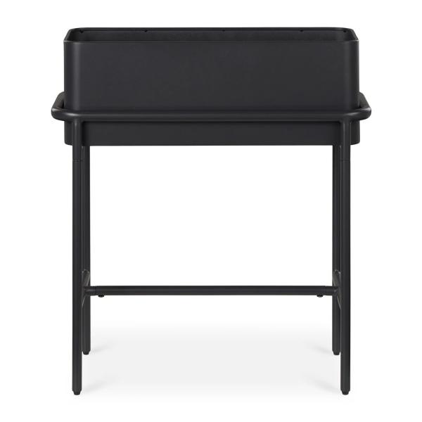 5 Star Hotel Luxury Outdoor Black Metal Flowerpot