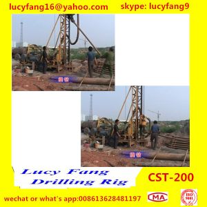 China Hot Track Mounted Mobile CST-200 Water well Drilling Rig For 100-200 m