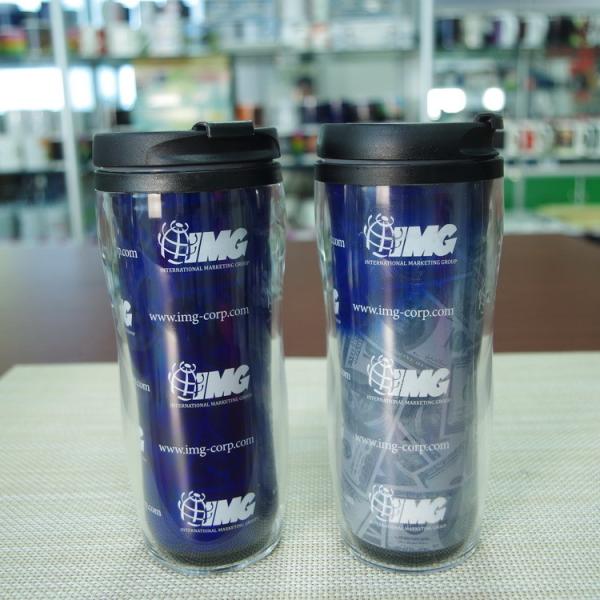 Printed 16oz heat sensitive color changing mugs disposable plastic cup