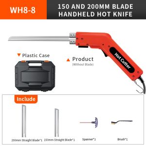 Powerful 200W Handheld Hot Knife With 150mm And 200mm Blades