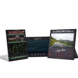 10 inch LCD POP video display custom print LCD video counter display for in