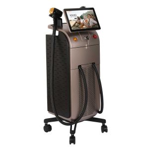 Dual Handle Smart Hair Removal Machine 800W / 1200W Cooling Laser Hair Removal