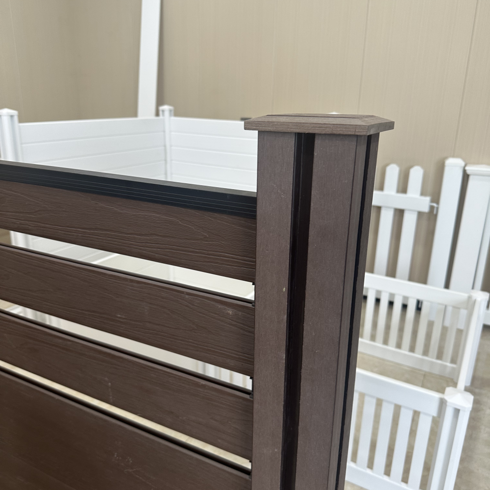 Modern WPC Fence Panel Easy To Install With Interlocking System