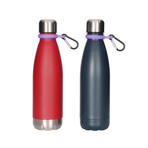 Custom Double Wall Copper Thermo Stainless Steel Water Bottles Cola Shaped