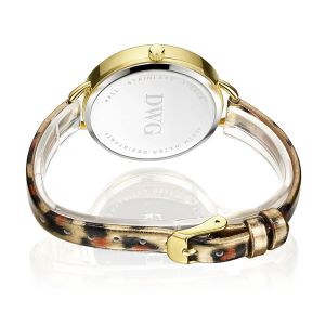 Ladies Leather Strap Pc21s Seiko Alloy Quartz Watch Japanese Movement