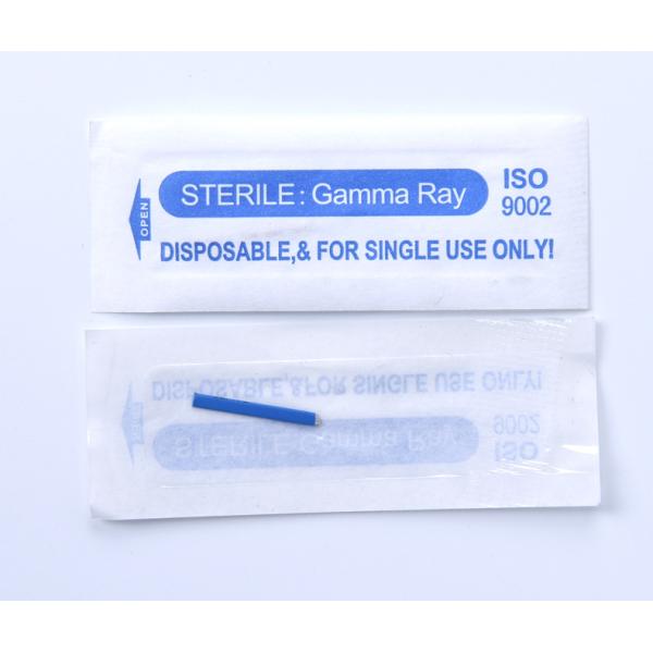 Medical Grade Stainless Steel 18 Pins Blue Microblading Needle for Eyebrow Permanent Makeup