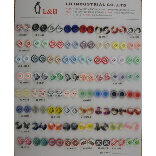 Wholesale polyester chalk Resin Rod buttons for Shirt Coat