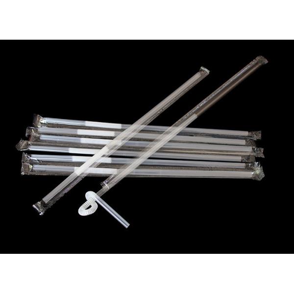 clear bend plastic drinking straws diameter 6 mm length 256 mm
