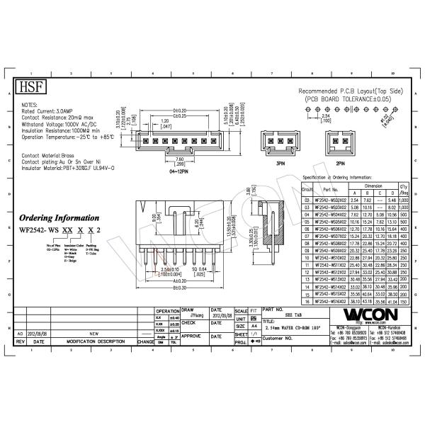 CD-ROM 2.54mm 2P straight H=13.5 PBT Black gold flash Bag packing ROHS