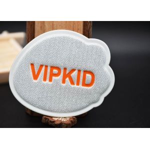 Debossed Shiny Pressed TPU printed label Custom Logo For Garments