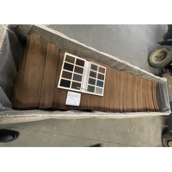 Height 0.6M 170M length Brozen Color Aluminium Chain Decoration Mesh for Curtain