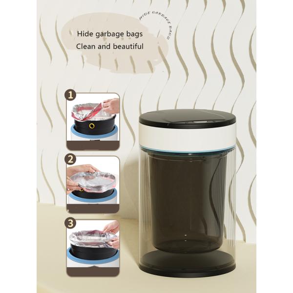 12L Self-sealing & Self-packing Sensor Auto Bag Change Self Sealing Waste Bin