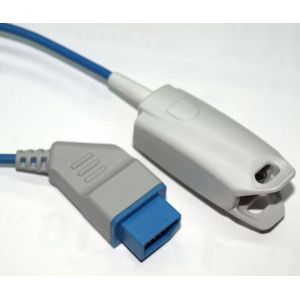 Hospital Pulse Oximeter Pediatric Probe Lightweight Gray / Bule Cable