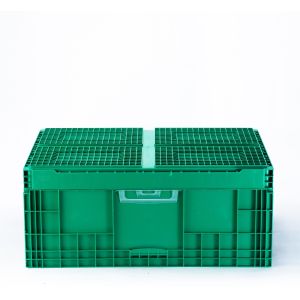 Customized Color Turnover Tote Box Heavy Duty Eco-Friendly Moving Crate for EU