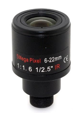 Buy 5MP HD 6-22mm lens M12 Manual Zoom Security monitor Camera lens for cctv ip camera and camera at wholesale prices