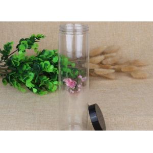450ml Mini Long Clear Pet Jars Transparent Plastic Tube Packaging