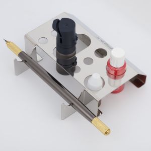 China Stainless Steel Permanent Makeup Ink Cup Holder / Tattoo Pen Holder on sale