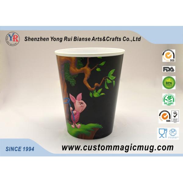 Buy 400ml Plastic PP Custom Design Coffee Mugs Printing Eco Friendly at wholesale prices