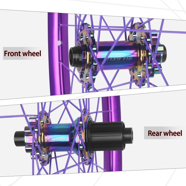 Customized 24 Inch Mountain Bike Wheelset Tubeless Rim Aluminum Braking Disc Brake Wheelset