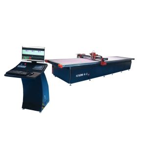 Panel Sandwich Acoustic Insulation Roll Cutting Machine with Blue Frame Silver