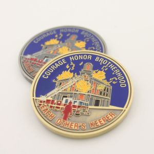 Custom Design 3D gold plating coin challenge Coin with Cut out