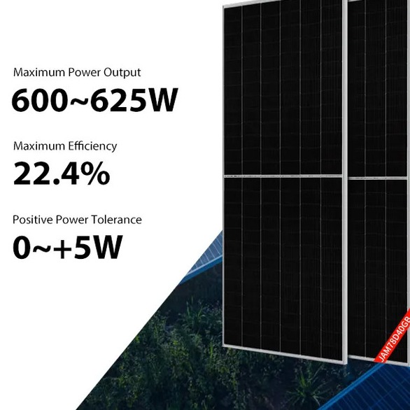 Buy 600W 605W JA Solar Panel 610W 615W 620W 625W Mono Perc Half Cut Solar Panel at wholesale prices