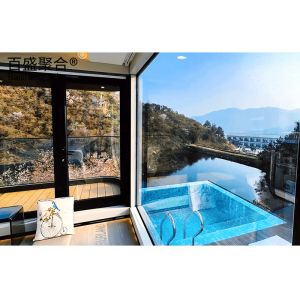 Camping Guesthouse Steel Structure Space Capsule For Hotel