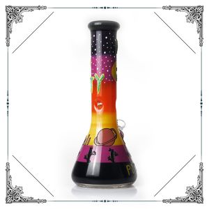 Rick And Morty Bong 7MM Thick Glass Beaker Bongs Smoking Hookah Glass Water