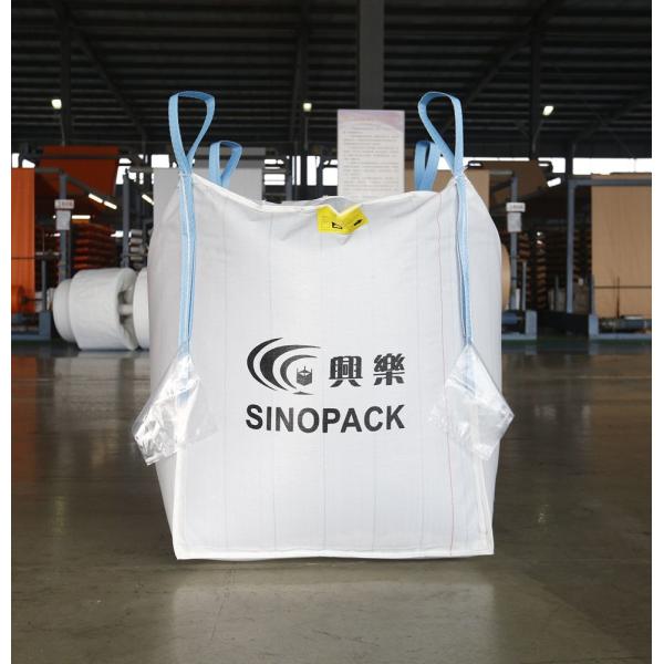 Plain Bottom 1 Tonne Bags With OHSAS 18001 Certification And Corner Lifting