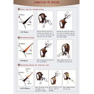 60ml Permanent Hair Color Cream Set Peroxide Plant Essence Protector