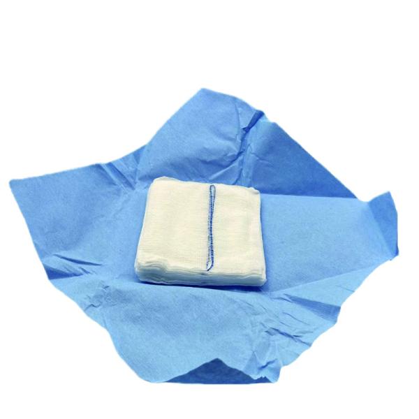 Gauze Pads & Blue Gauze Swab Medical Sterile Gauze Sponge With X-Ray10*10cm-16p 5Pcs/Bag