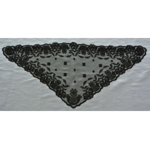 Quality Black Spanish style veils and mantilla Catholic church chapel lace Mass latin L for sale
