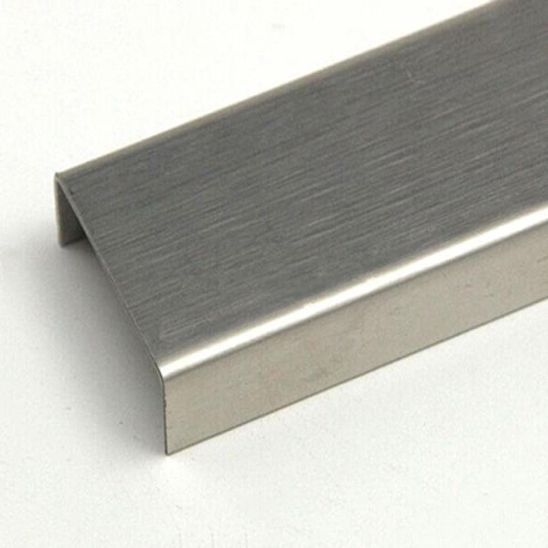 Hairline Finish Stainless Steel Angle U Shape Trim 201 304 316 For Wall Ceiling