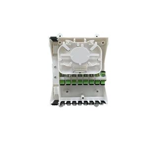 FTTH 8 core  wall Fiber Optic Distribution Box optic terminal box PC+ABS IP65 with 8pcs adapter