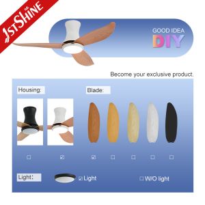 Smart Home High Speed ABS Ceiling Fan with 6 Speed Choice Remote Control Color