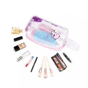 Girls Small Makeup Promotional Clear Cute PVC Cosmetic Bag