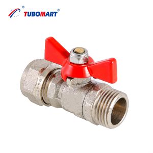China Brass Gas Mini Valve in Customized BSP/NPT Thread and Brass Color Nickel Plated for Gas Distribution System Reliability on sale
