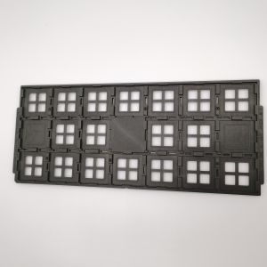 SGS Plastic Black ESD JEDEC Matrix Trays For Electronic Products