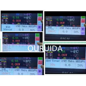 Digital 60KW Industrial Induction Heating Machine 50KHZ Induction Heater Melting