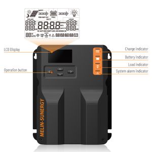 40 Amp MPPT Solar Charge Controller with 300 Days Historical Data and -35℃~+65℃ Working Temperature