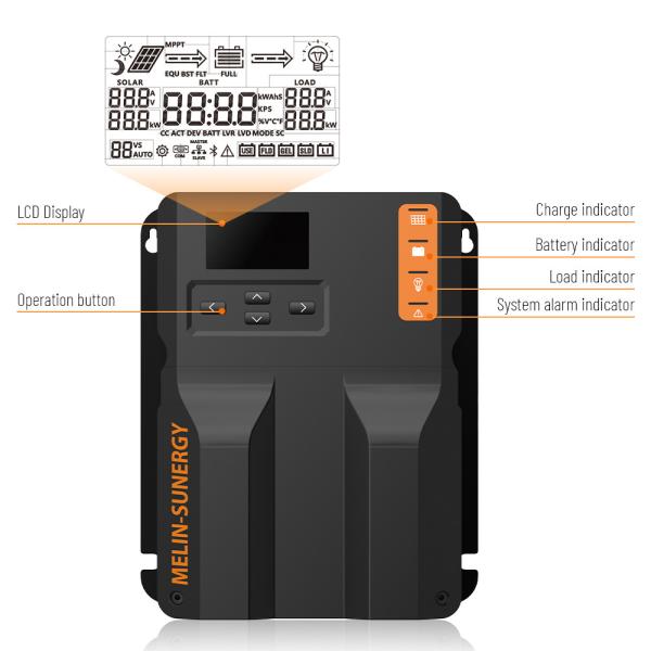 Buy 40 Amp MPPT Solar Charge Controller with 300 Days Historical Data and -35℃~+65℃ Working Temperature at wholesale prices