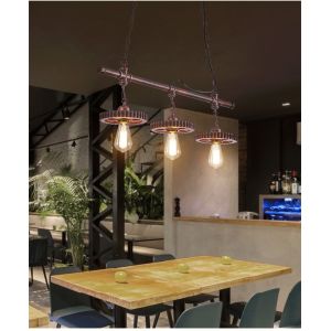 Retro Industrial Style Chandelier Creative Restaurant Iron Lamp Bar Clothing