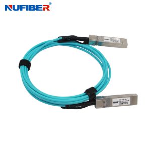 10G SFP+ To 10G SFP+ OM3 1m / 2m / 3m / 5m / 15m Active Optical Cable For Data