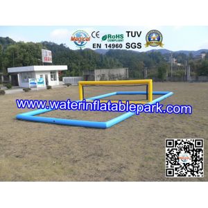 Funny Inflatable Water Games , Inflatable Aqua Park Water Volleyball Field