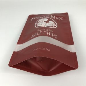 Aluminum Food Packaging Bag Matte Effect Plastic Laminated Stand Up Tea Mixed