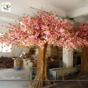 UVG huge fake cherry blossom trees in fiberglass trunk for photography backdrop