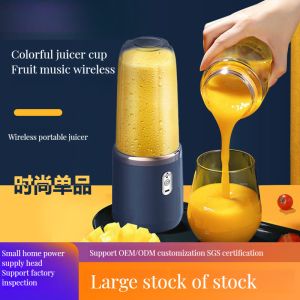 Portable Rechargeable Six-Blade Juicer Cup for Multi-Functional Vegetable Mixing