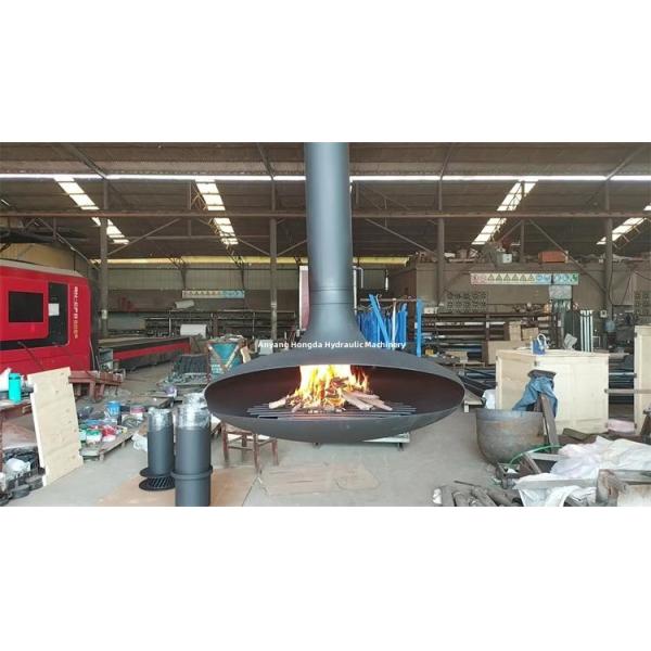 Indoor Real Flame Decorative Hanging Fireplace Roof Mounted Suspended Stove